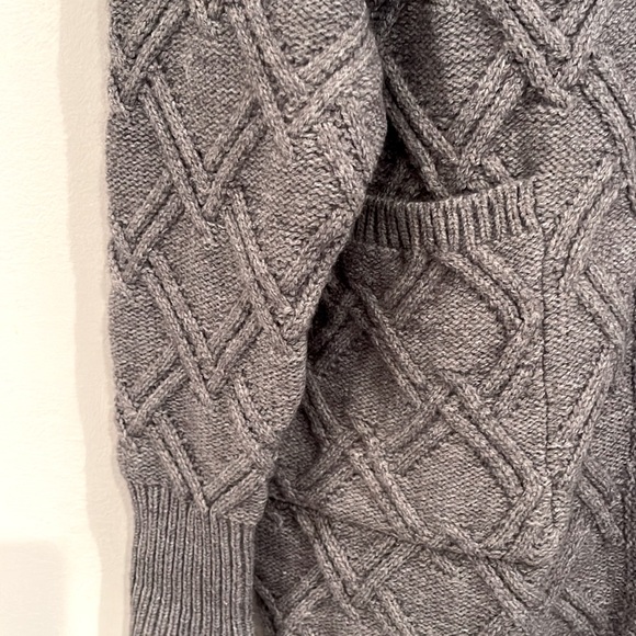 Panache apparel oversized gray winter c-neck cardigan size large - Picture 4 of 8